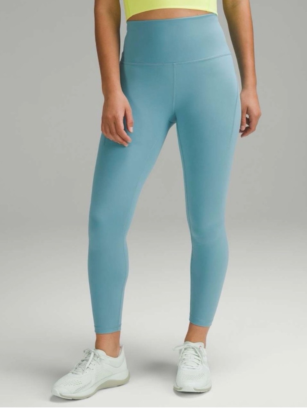 Lululemon Wunder Train High-Rise Leggings with pockets 25” Tidal Teal
